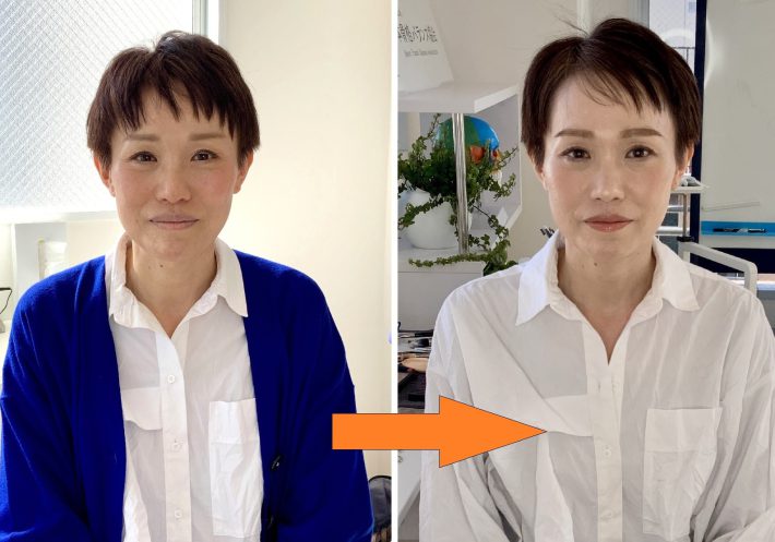 アイライン　ビフォーアフター