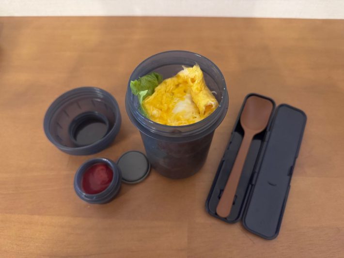 トッピングカップ付き ランチカプセル