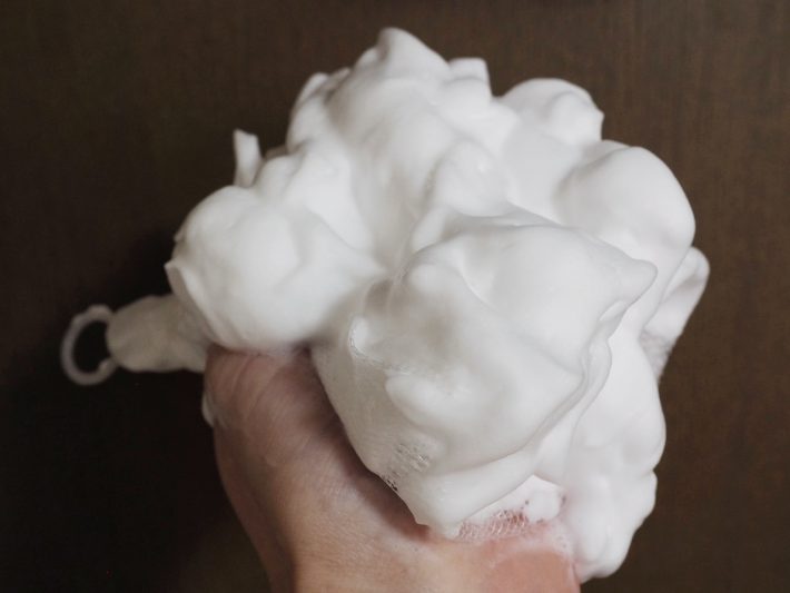 無印良品　「洗顔用泡立てネット」99円/税込