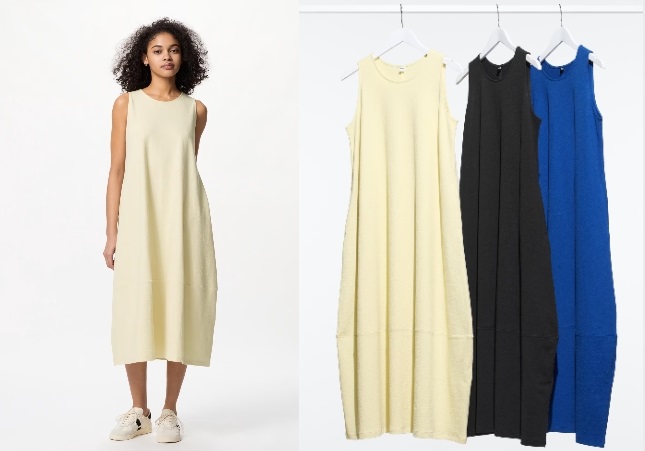 ジャージーバルーンワンピース/ノースリーブ