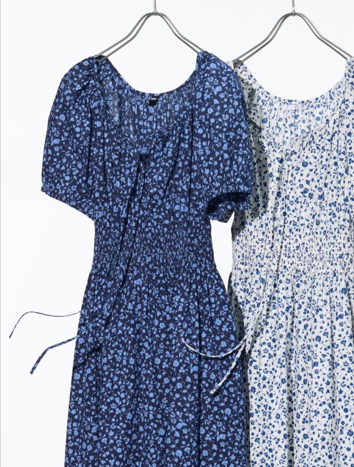 ボリュームスリーブワンピース/半袖