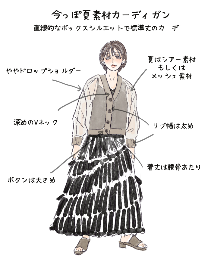 これぞ今っぽ！な旬の夏カーディガン