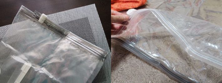 ダニ対策吊るせる衣類圧縮袋