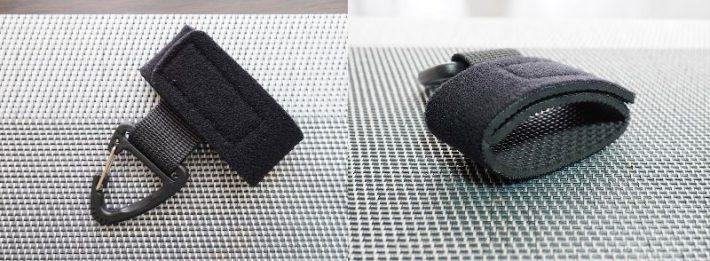 「リュックにプラス ベルトカラビナ」