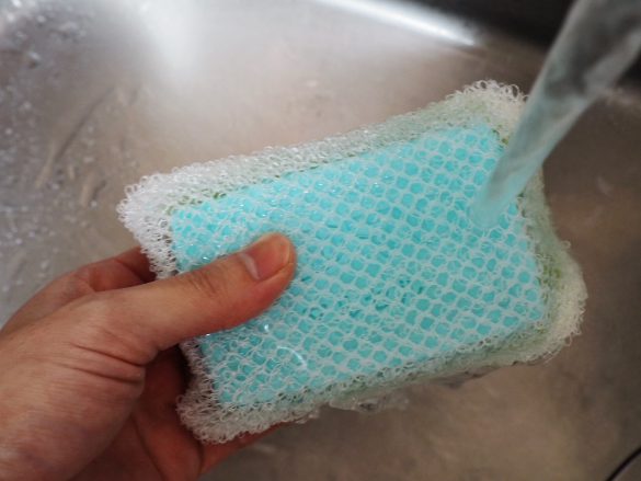 ダイソーの「石けん用スポンジ」