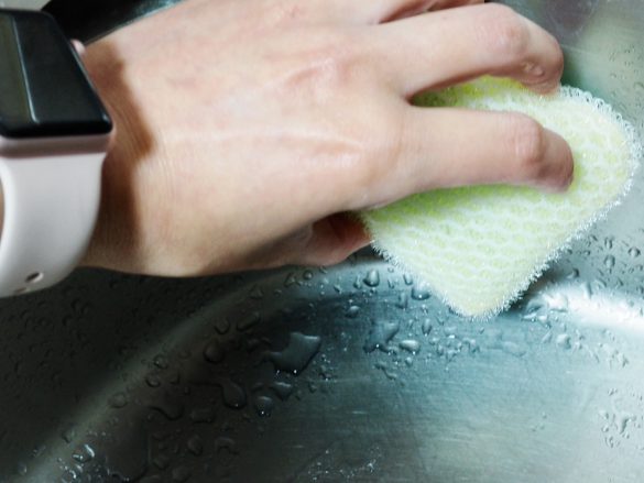 ダイソーの「石けん用スポンジ」