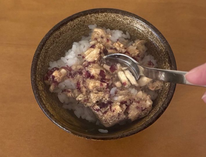 かき混ぜて約1分おいたら出来上がり