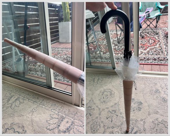 濡れた傘を入れる伸縮傘ケース