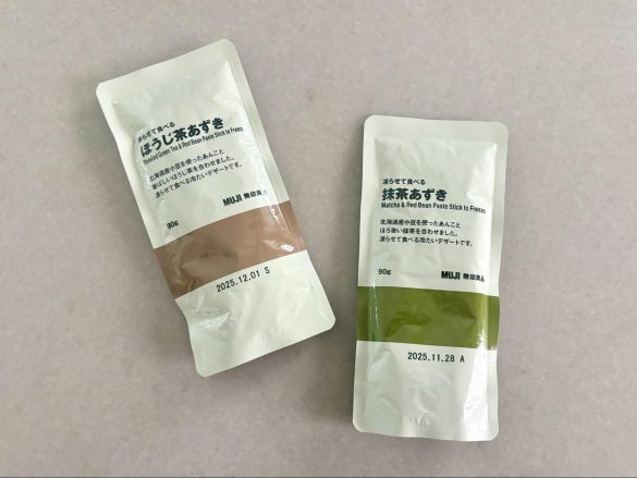 無印良品　凍らせて食べる抹茶あずき・ほうじ茶あずき