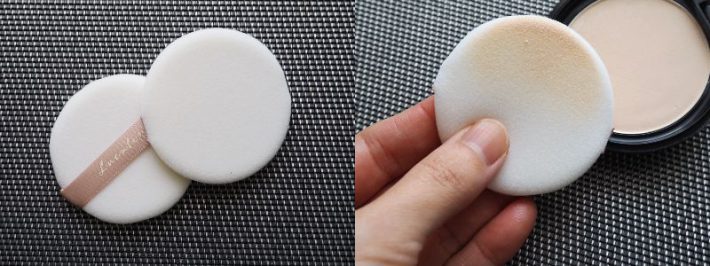 『ダイソー』「メイクアップパフ」：2個入り110円