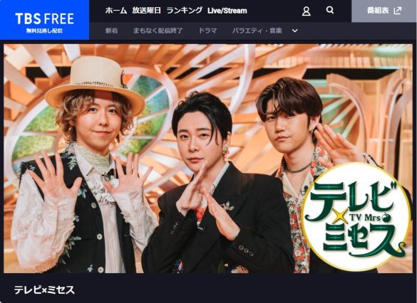 テレビ×ミセス
