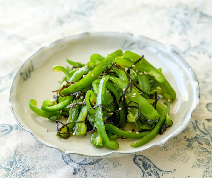 ピーマンの塩昆布和え