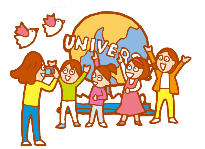 ユニバーサルスタジオジャパン　イラスト