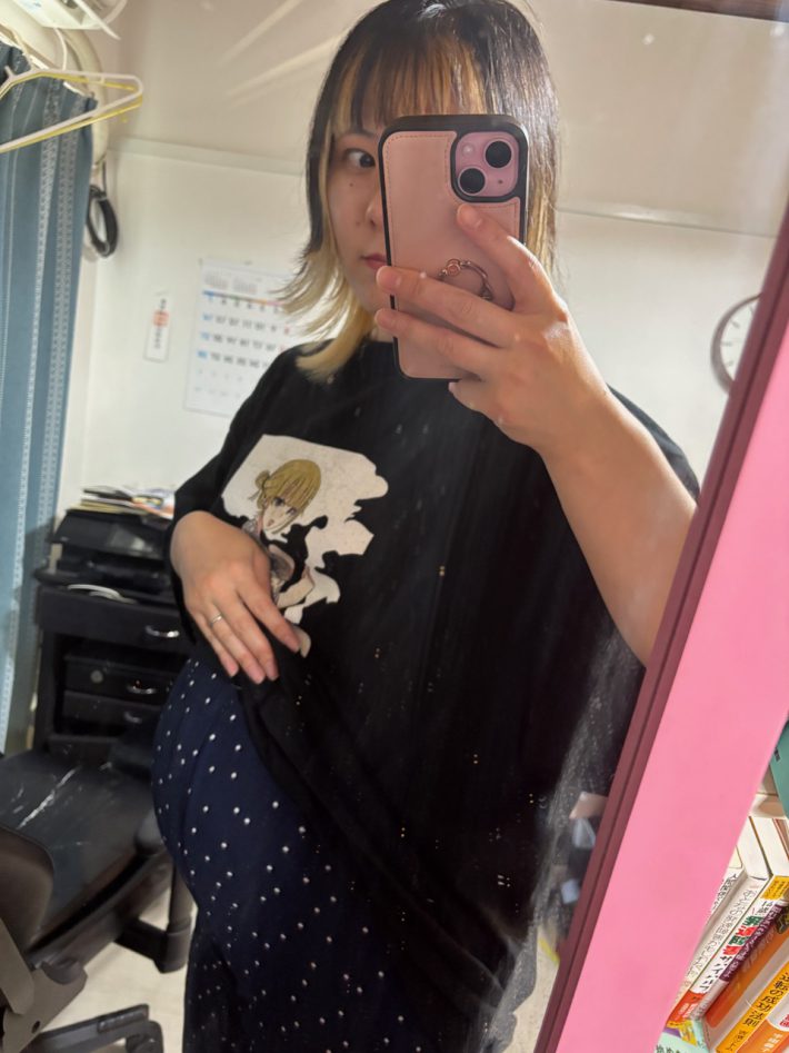 鏡越しの自撮り