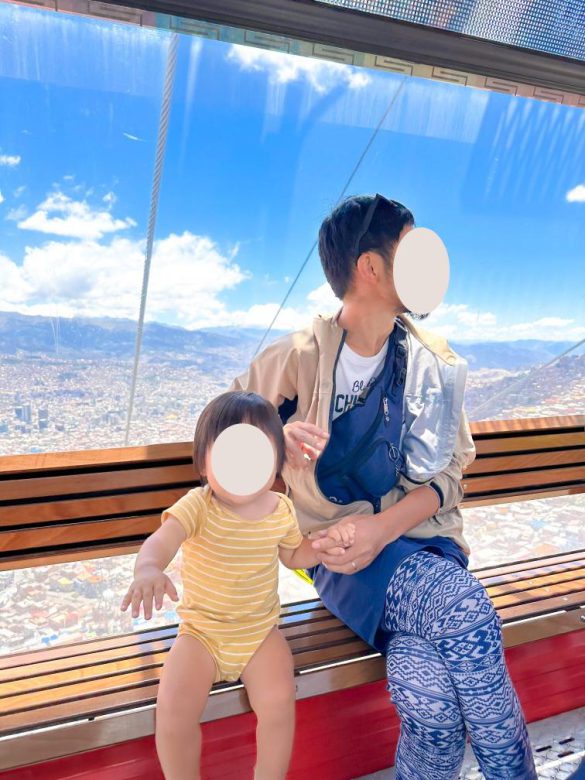 ボリビアのラパスにて