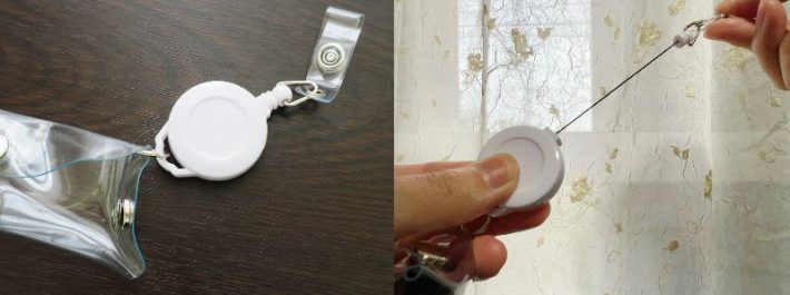 PVCリール付ストラップポーチ Seria