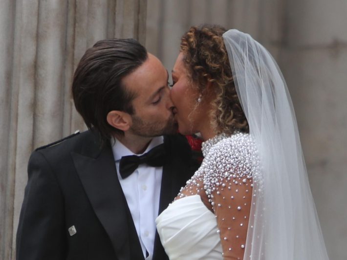 挙式したメル・Bとロリー・マクフィー