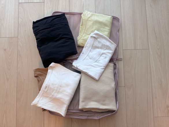 無印良品「ポリエステルたためる仕分けケース ダブルタイプ」　収納力は？