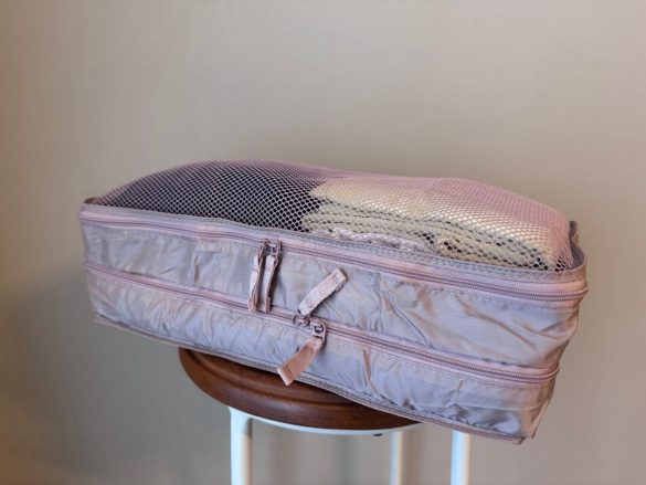 無印良品「ポリエステルたためる仕分けケース ダブルタイプ」　収納力は？