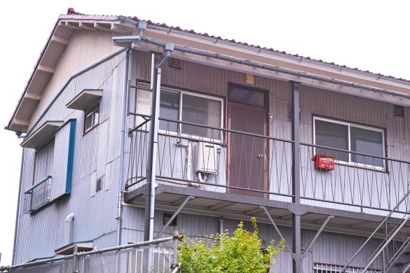 日本の古いアパート