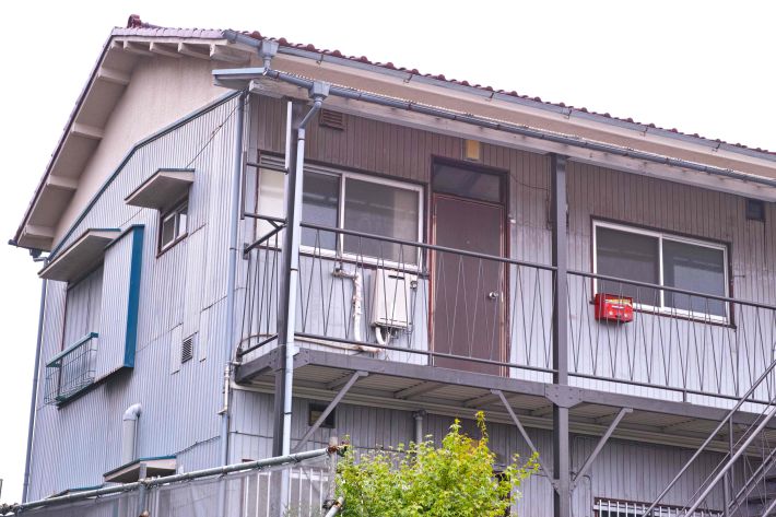 日本の古いアパート