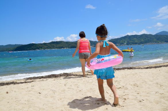 海水浴　夏休み