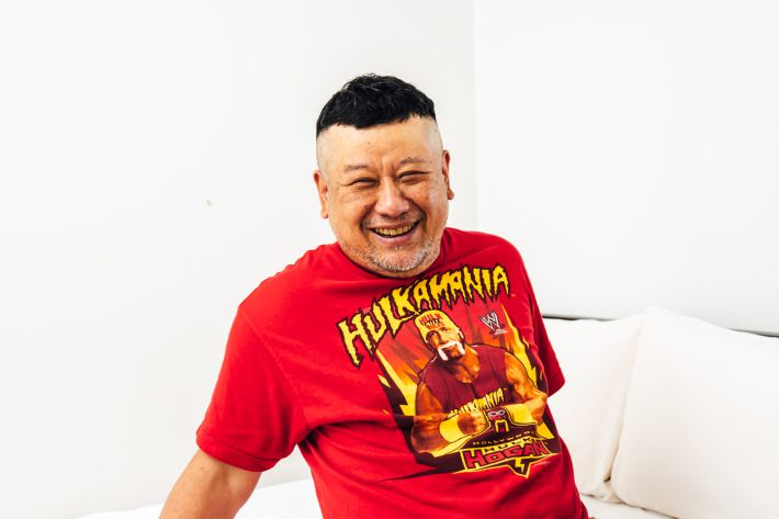 笑顔のケンドーコバヤシさん