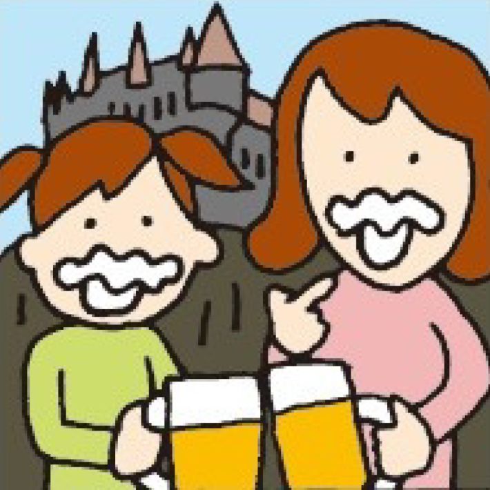 ユニバーサルスタジオジャパン　イラスト　ホグワーツ　バタービール