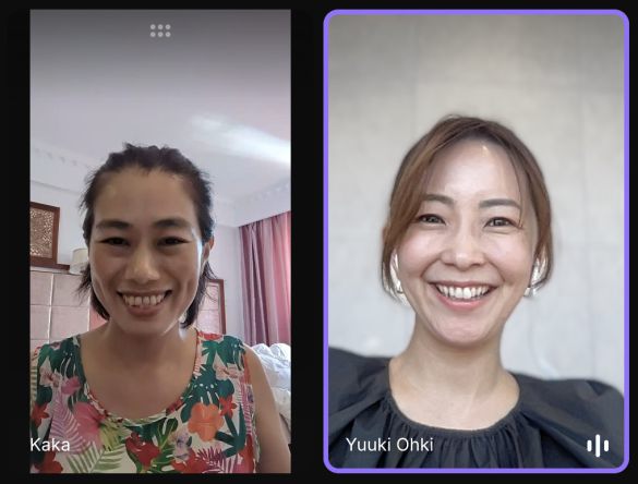 左から、かかさん、大木