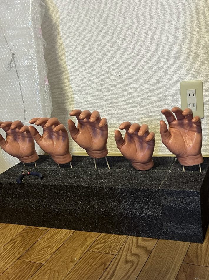 この画像に写る左手たちはゆるく開いているが、どうやら成功したようだ