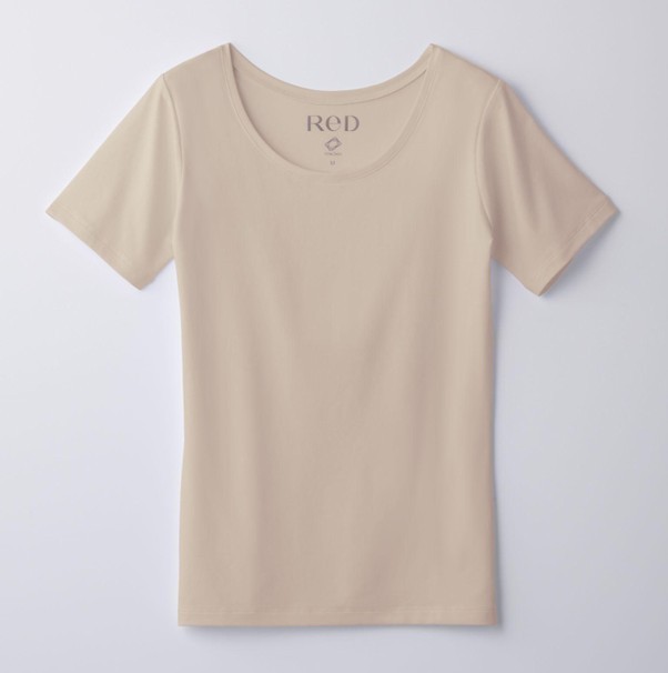 ReDのUネックインナー半袖