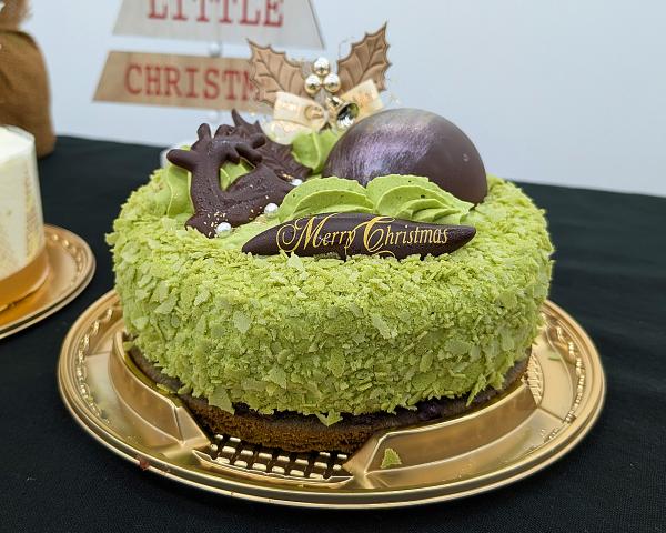Xmasノエル・マッチャ ～宇治抹茶と香ばしサブレの重なり～15cm（3966円）