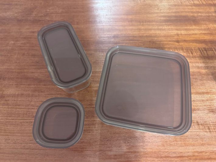 3COINS「耐熱ガラス保存容器」