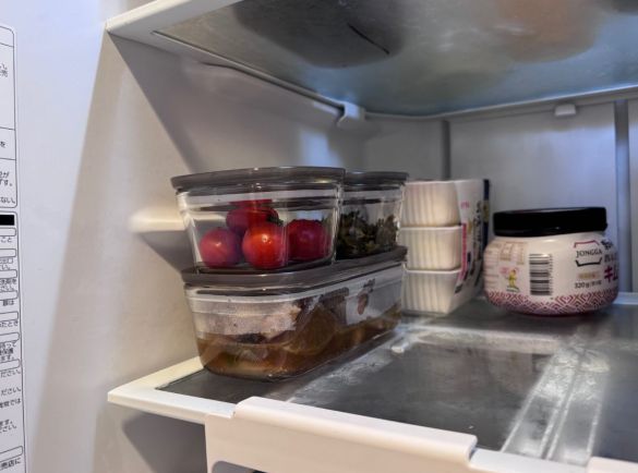 3COINS「耐熱ガラス保存容器」