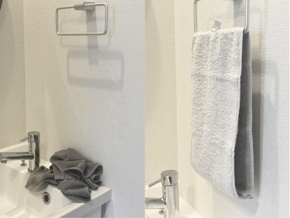 くるくるまわるタオル