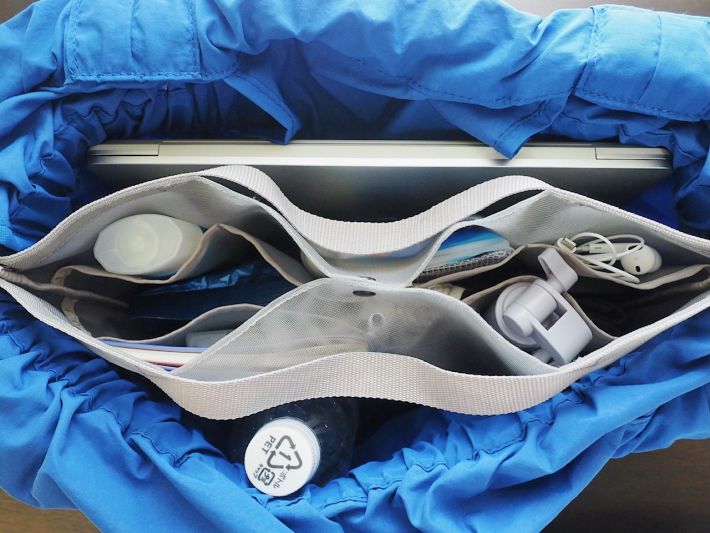 上から見たバッグの中身