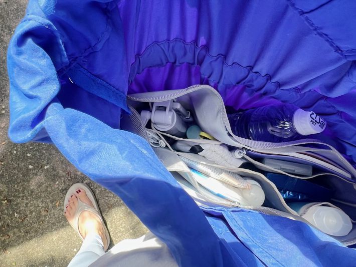 上から見たバッグ