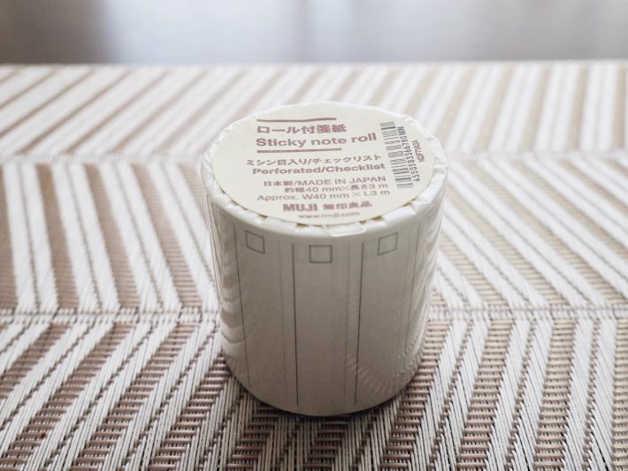 無印良品　ミシン目入りロール付箋紙
