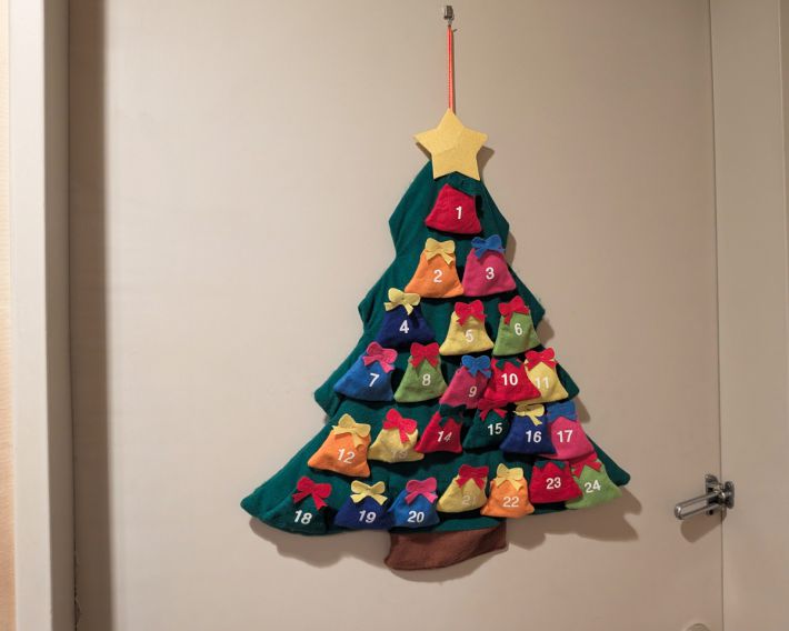 玄関内側に吊り下げてみました