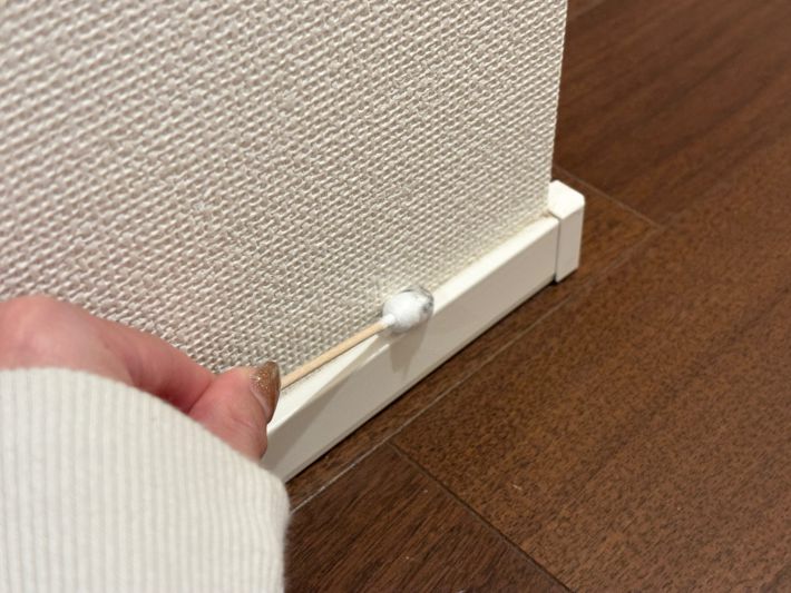 ほこりを取るときにフィットする様子