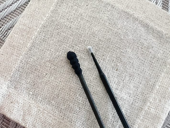 マイクロブラシと綿棒