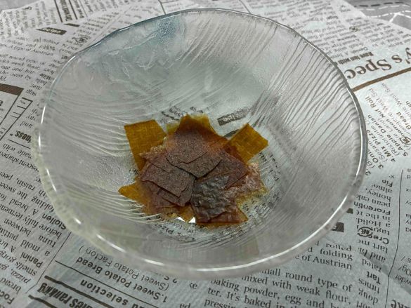 乾燥した野菜シート