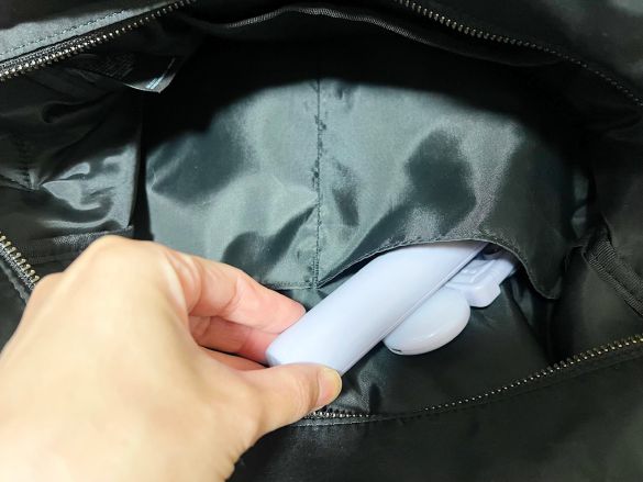 スマホスタンドがすっぽり