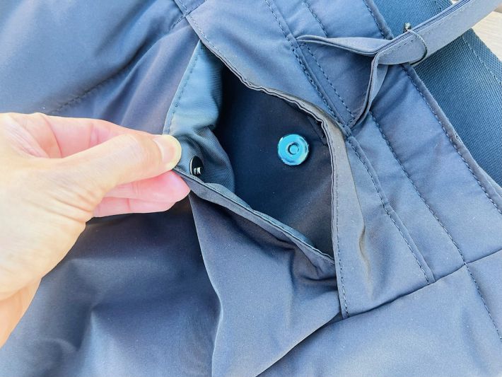 ポケットのボタン