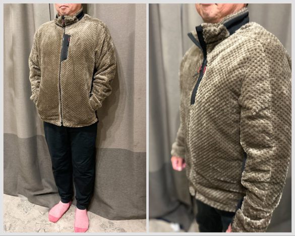 夫に着せてみた