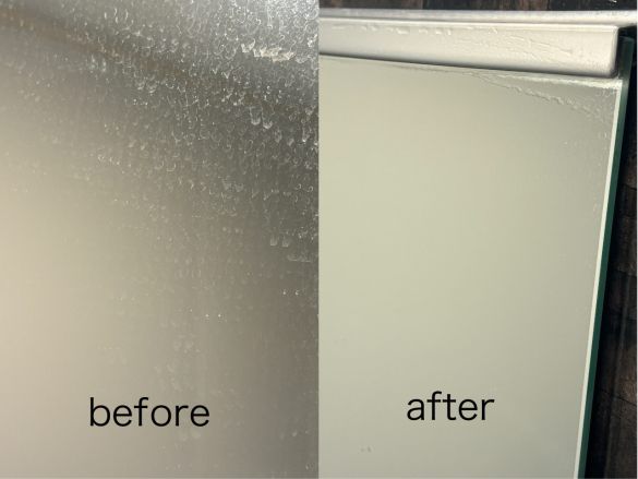 汚れた鏡のビフォーアフター