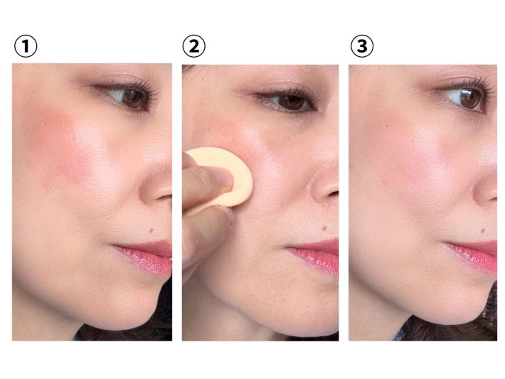 チークを塗りすぎた/左右差がある