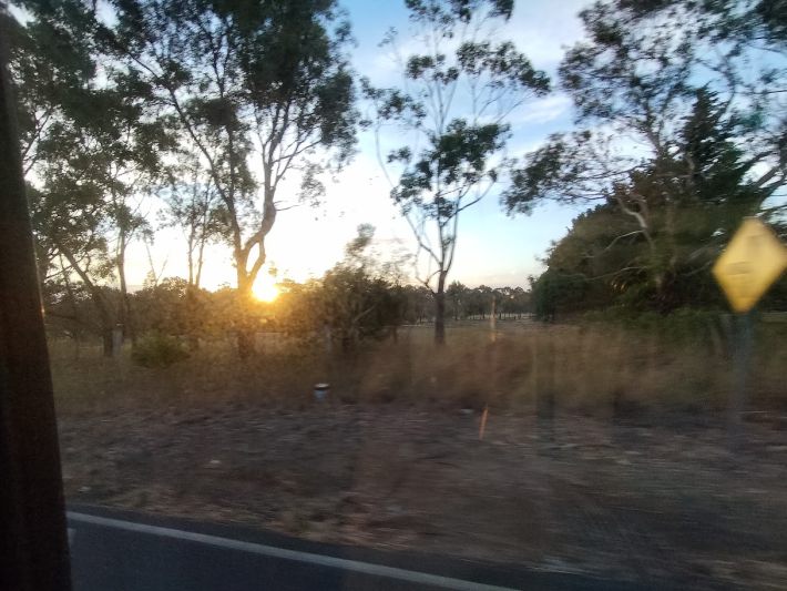 最終日に撮った日の入り。この時点で21：00