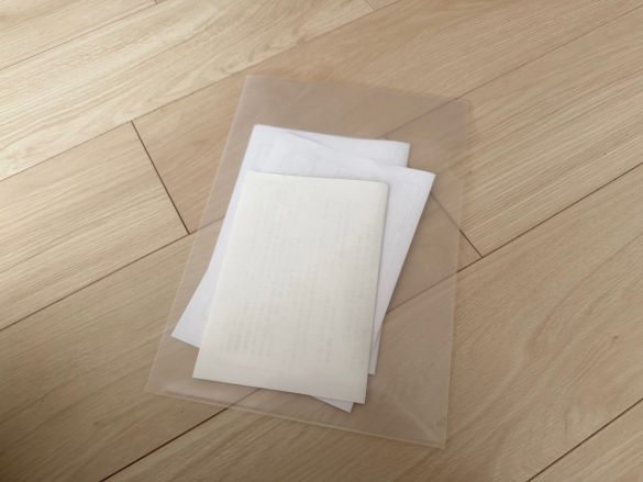 ポリプロピレン クリアファイル 黒