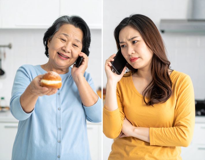 菓子パンをあげたい義母VSあげたくない嫁の電話でのバトル
